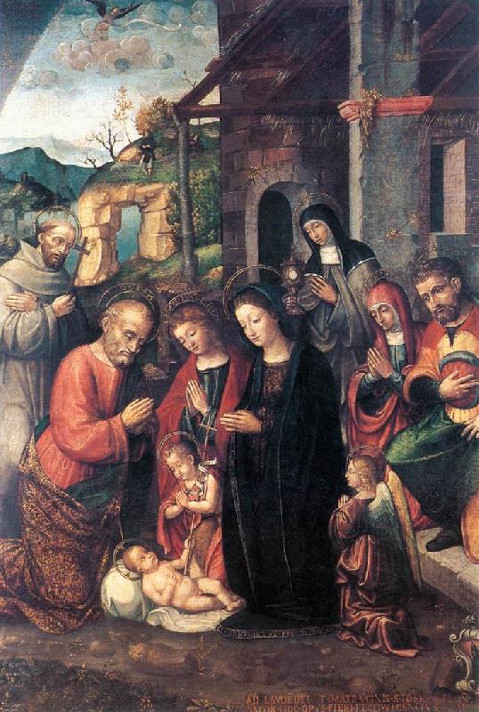 FASOLO, Bernardino Nativity se Germany oil painting art
